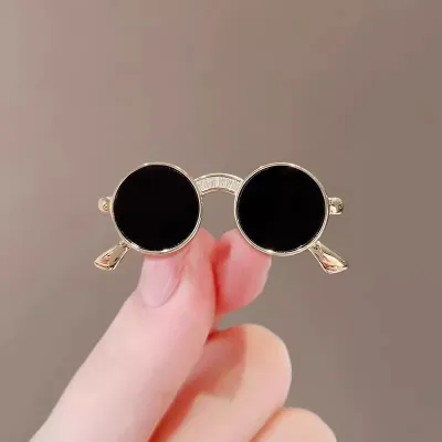 Vintage Mini Sunglass Shaped Crystal Brooch